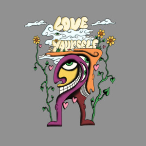 Love Yourself Women's Crop Tee Design